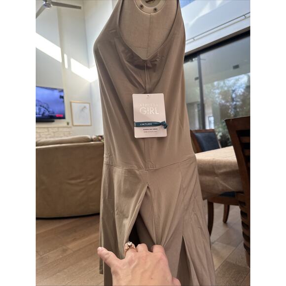 New Athleta Girl Size XXL 16 Robe School Day Dress Uniform Pockets Tan Lined 2 - Picture 5 of 10